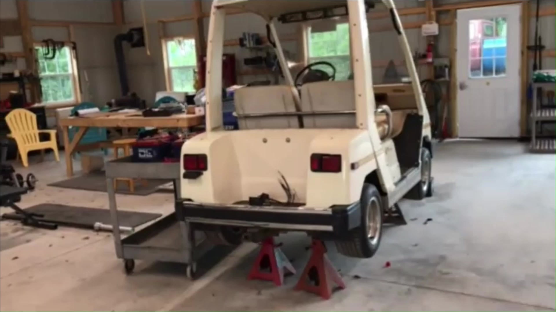 Cart running after rewiring